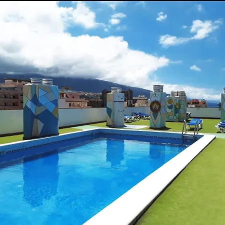 Atico Con Piscina En El Centro Puerto De La Cruz - Edificio Girasol Апартаменты
